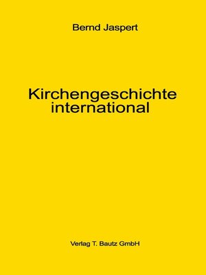 cover image of Kirchengeschichte international
